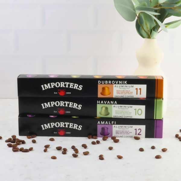 Importers Coffee Variety - 30 Aluminium Nespresso compatible capsules