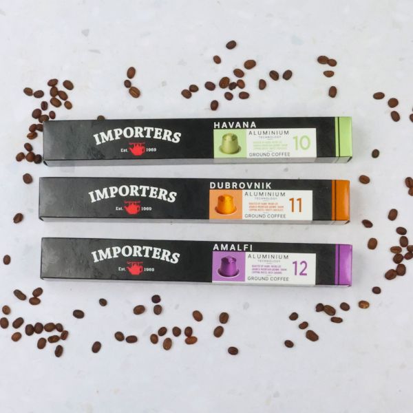 Importers Coffee Variety - 30 Aluminium Nespresso compatible capsules