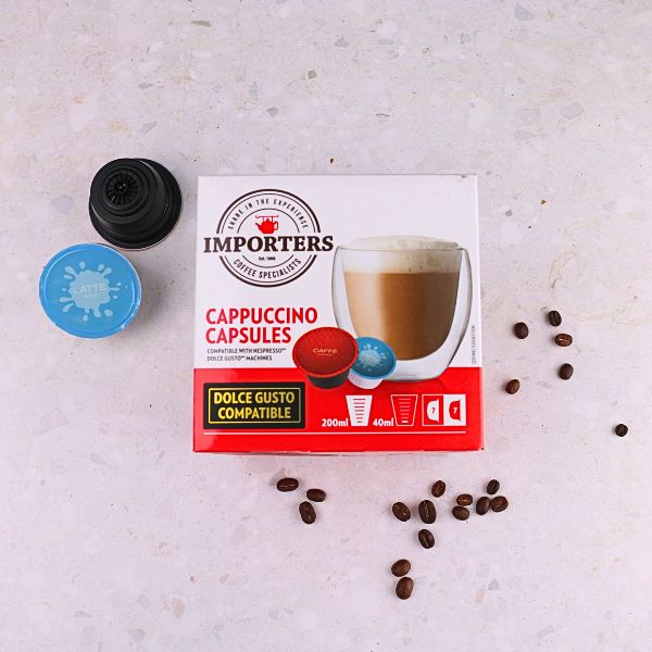 Importers Cappuccino - 14 Nescafe Dolce Gusto compatible coffee capsules