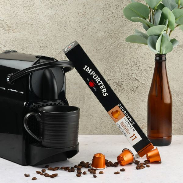 Importers Dubrovnik - 10 Aluminium Nespresso compatible coffee capsules
