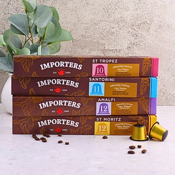 Importers International Variety – 40 Nespresso compatible coffee capsules