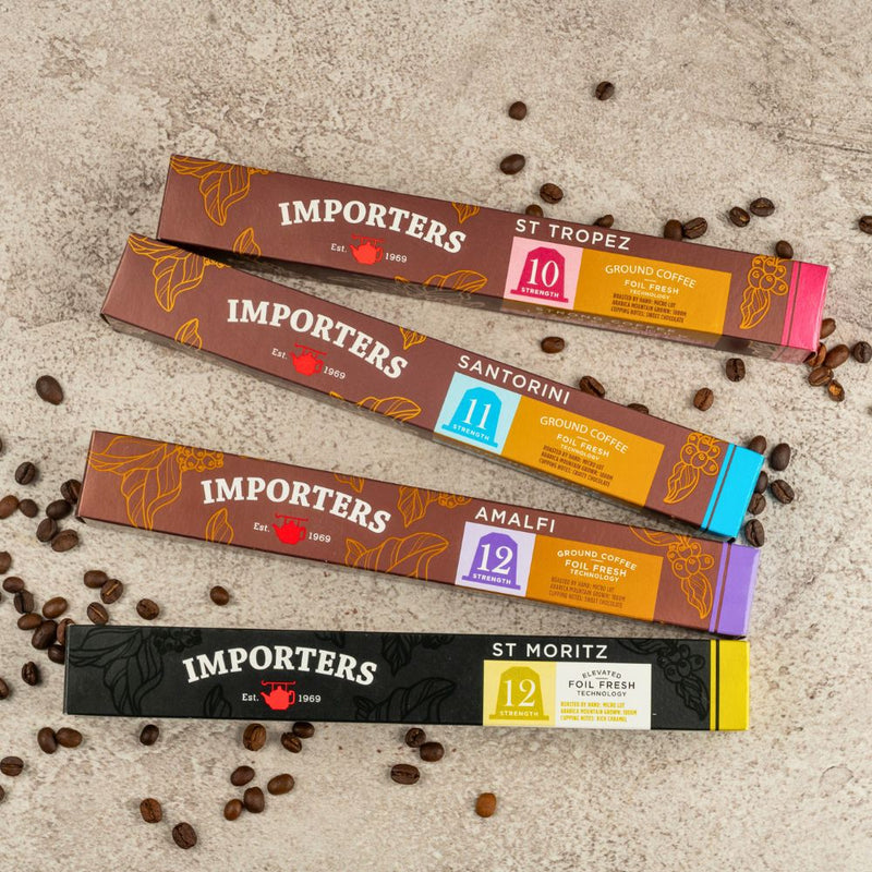 Importers International Variety – 40 Nespresso compatible coffee capsules