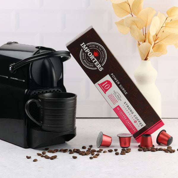 Importers Power Surge - 40 Aluminium Nespresso compatible coffee capsules