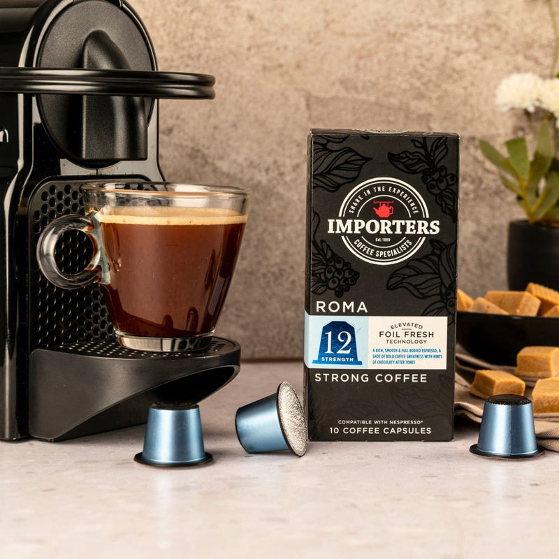 Importers Roma - Nespresso compatible coffee capsules