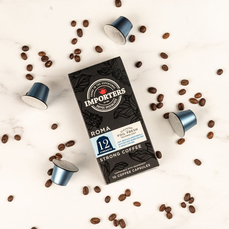 Importers Roma - Nespresso compatible coffee capsules