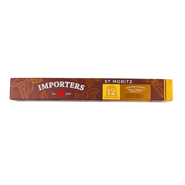 Importers St Moritz – Nespresso compatible coffee capsules