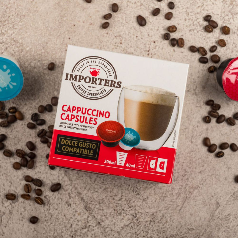 Importers Cappuccino - 14 Nescafe Dolce Gusto compatible coffee capsules