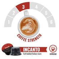 Incanto - 50 Lavazza Blue compatible coffee capsules