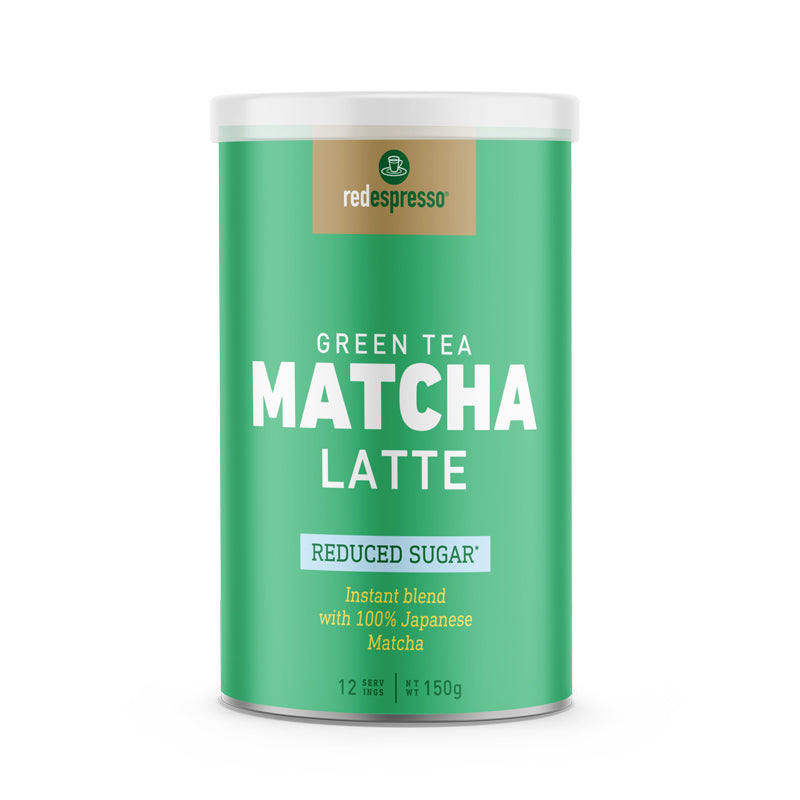 red espresso - Instant Green Tea Matcha Reduced Sugar Latte 150g Tin
