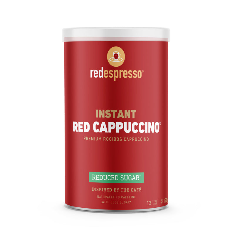 red espresso - Instant Rooibos Red Cappuccino Reduced Sugar 120g Tin