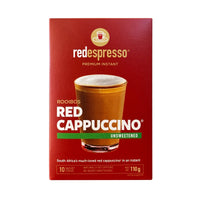 red espresso - Instant Rooibos Unsweetened Red Cappuccino Sachets 10 x 11g