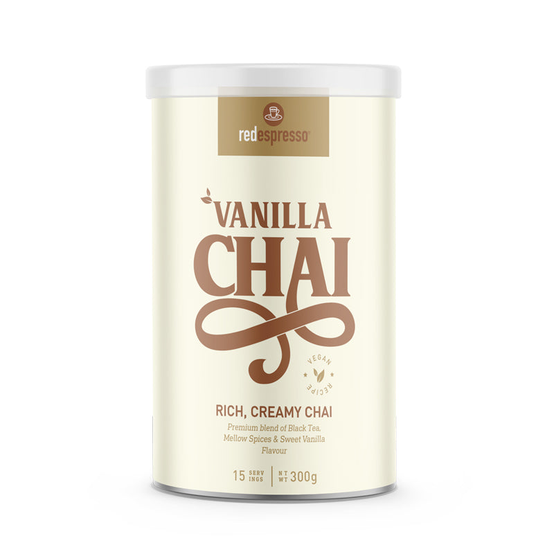red espresso - Instant Vanilla Chai Latte 300g Tin - 15 Servings
