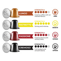 Italian Premium Variety - 40 Nespresso compatible coffee capsules