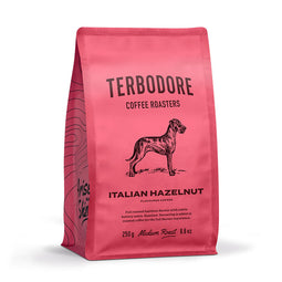 Terbodore Italian Hazelnut Coffee Beans - 250g thumbnail