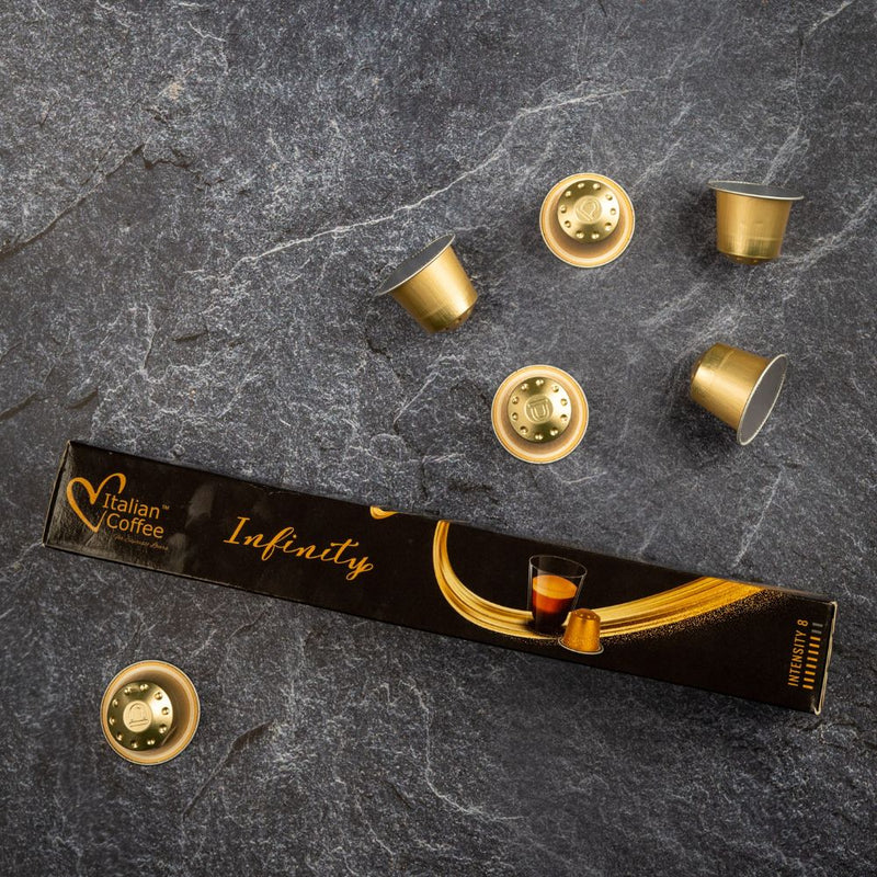 Italian Aluminium Variety Pack (No Decaffe) - 50 Aluminium Nespresso compatible coffee capsules