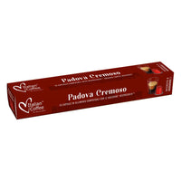 Italian Coffee Padova Cremoso - 10 Aluminium Nespresso compatible coffee capsules