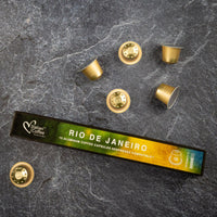 Italian Coffee Rio de Janeiro - 10 Aluminium Nespresso compatible coffee capsules