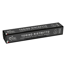 Italian Coffee Torino Ristretto - 10 Aluminium Nespresso compatible coffee capsules thumbnail
