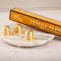 Italian Coffee Venezia Arabica - 10 Aluminium Nespresso compatible coffee capsules
