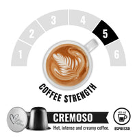 Italian Coffee Cremoso – Nespresso compatible coffee capsules