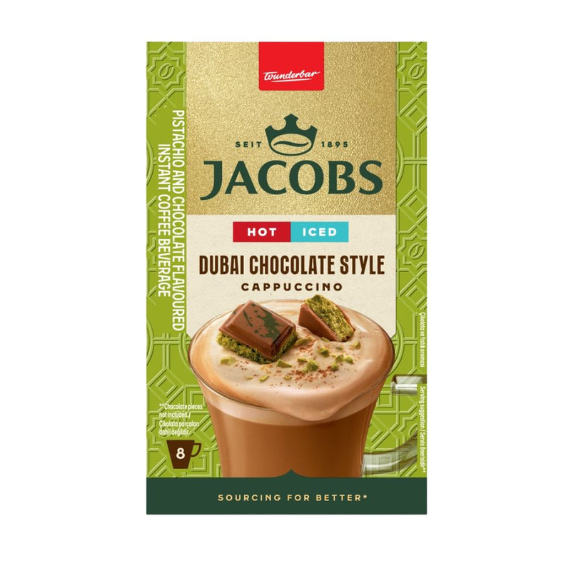 Jacobs Cappuccino Dubai Chocolate Ltd Ed. - Box of 8 sticks