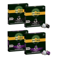 Jacobs Variety Bulk pack - 80 Aluminium Nespresso compatible coffee capsules