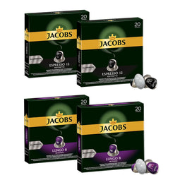 Jacobs Variety Bulk pack - 80 Aluminium Nespresso compatible coffee capsules thumbnail