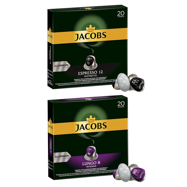 Jacobs Variety Bulk pack - 40 Aluminium Nespresso compatible coffee capsules