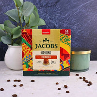 Jacobs Colombia - Aluminium Nespresso compatible coffee capsules (18 Pack)