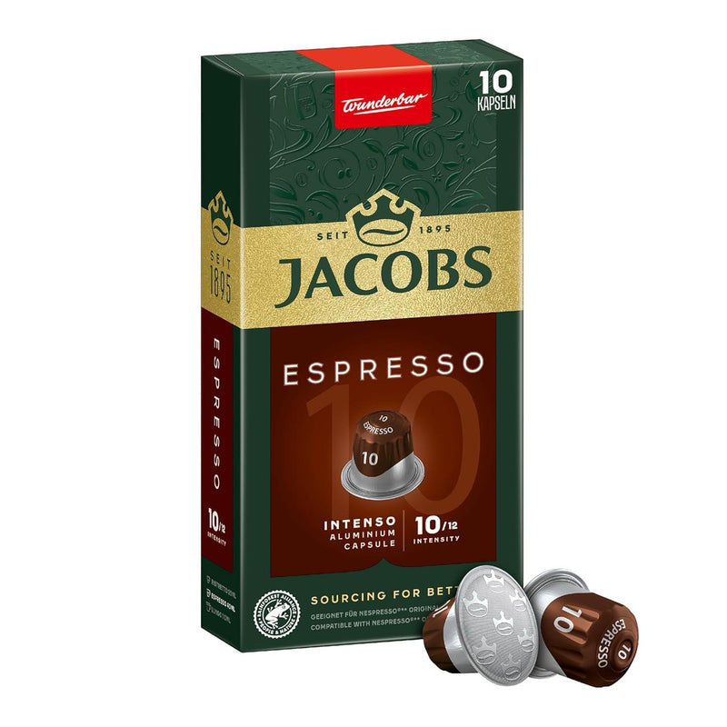 Jacobs ESP 10 Intenso - 10 Aluminium Nespresso compatible coffee capsules