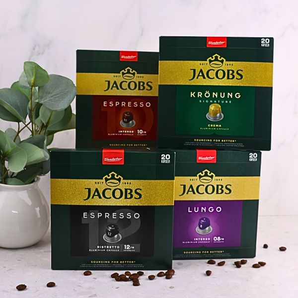 Jacobs Full Range Variety - 80 Aluminium Nespresso compatible coffee capsules