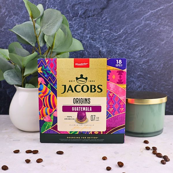 Jacobs Guatemala - Aluminium Nespresso compatible coffee capsules (18 Pack)