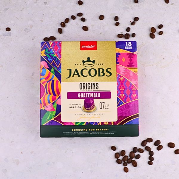 Jacobs Guatemala - Aluminium Nespresso compatible coffee capsules (18 Pack)