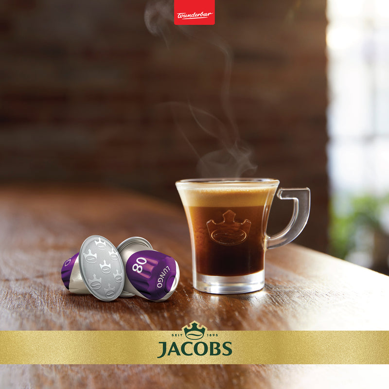 Jacobs Lungo 8 Intenso - 20 Aluminium Nespresso compatible coffee capsules