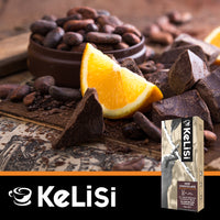 Kelisi Orange Hot Chocolate - 10 Aluminium Nespresso compatible capsules