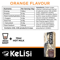 Kelisi Orange Hot Chocolate - 10 Aluminium Nespresso compatible capsules