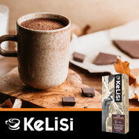 Kelisi Orange Hot Chocolate - 10 Aluminium Nespresso compatible capsules