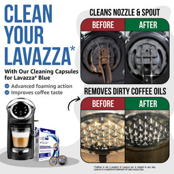 Caffenu Coffee Machine Cleaning Capsules - Lavazza Blue compatible