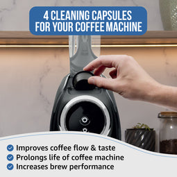 Caffenu Coffee Machine Cleaning Capsules - Lavazza Blue compatible
