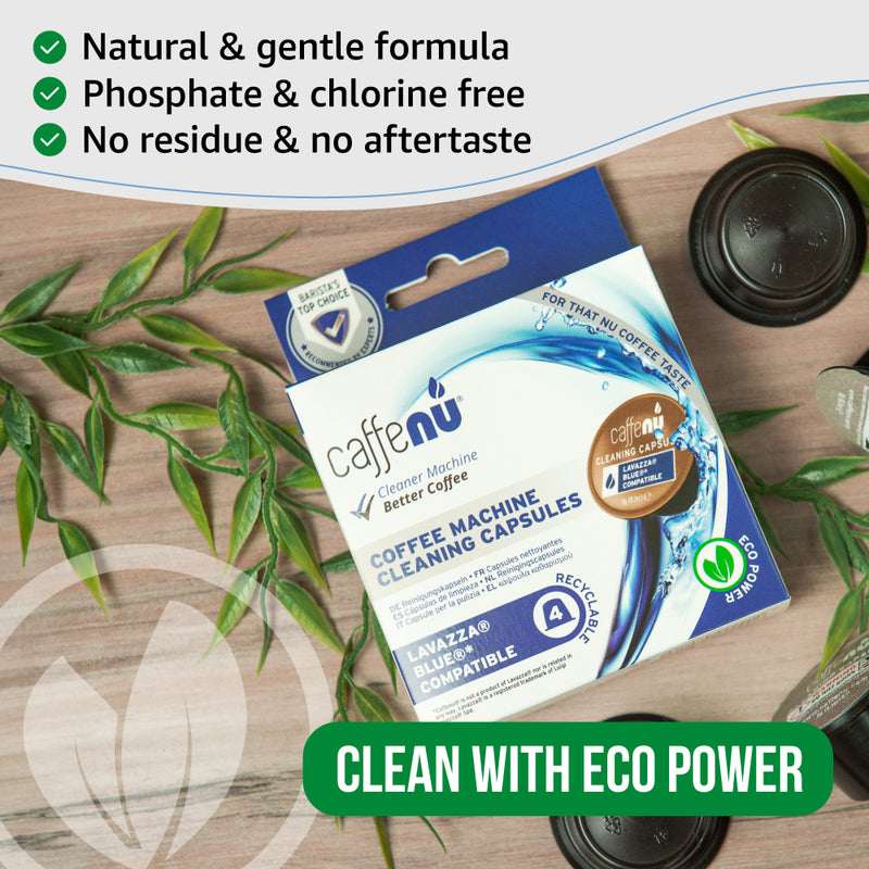 Caffenu Coffee Machine Cleaning Capsules - Lavazza Blue compatible