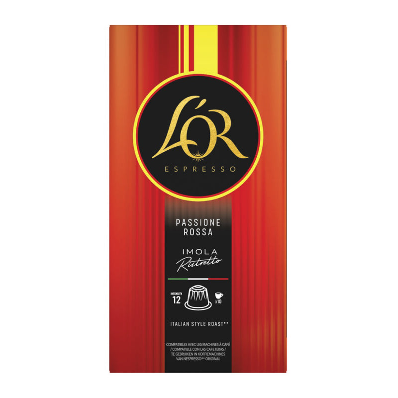 L'OR Imola Ristretto - 10 Aluminium Nespresso compatible coffee capsules