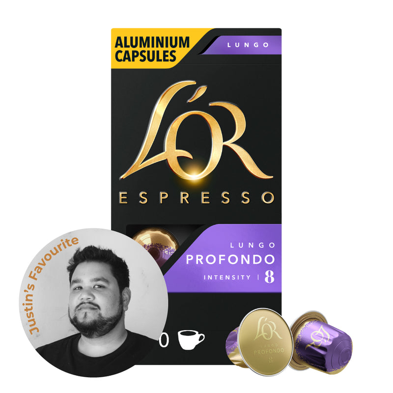 L'OR Lungo Profondo - 10 Aluminium Nespresso compatible coffee capsules