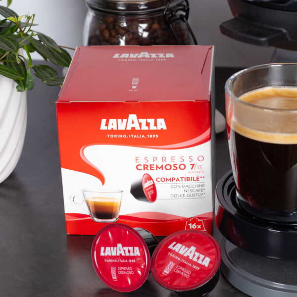 Lavazza Cremoso - 16 Nescafe Dolce Gusto compatible coffee capsules