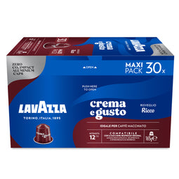 Lavazza Ricco Maxi Pack – 30 Aluminium Nespresso compatible coffee capsules thumbnail
