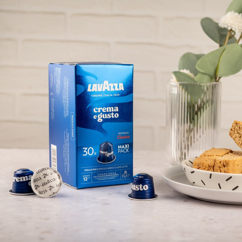 Lavazza Classico Maxi Pack – 30 Aluminium Nespresso compatible coffee capsules
