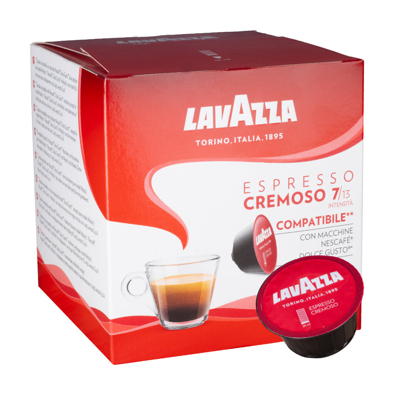 Lavazza Cremoso - 16 Nescafe Dolce Gusto compatible coffee capsules