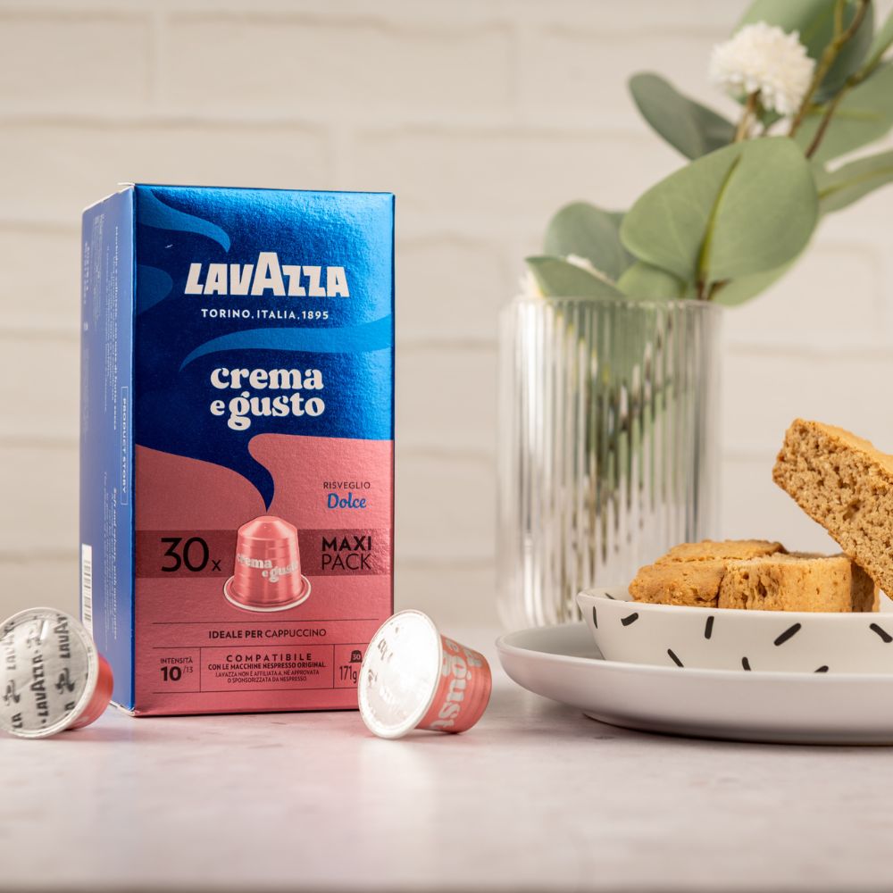 Lavazza Dolce Maxi Pack – 30 Aluminium Nespresso compatible coffee