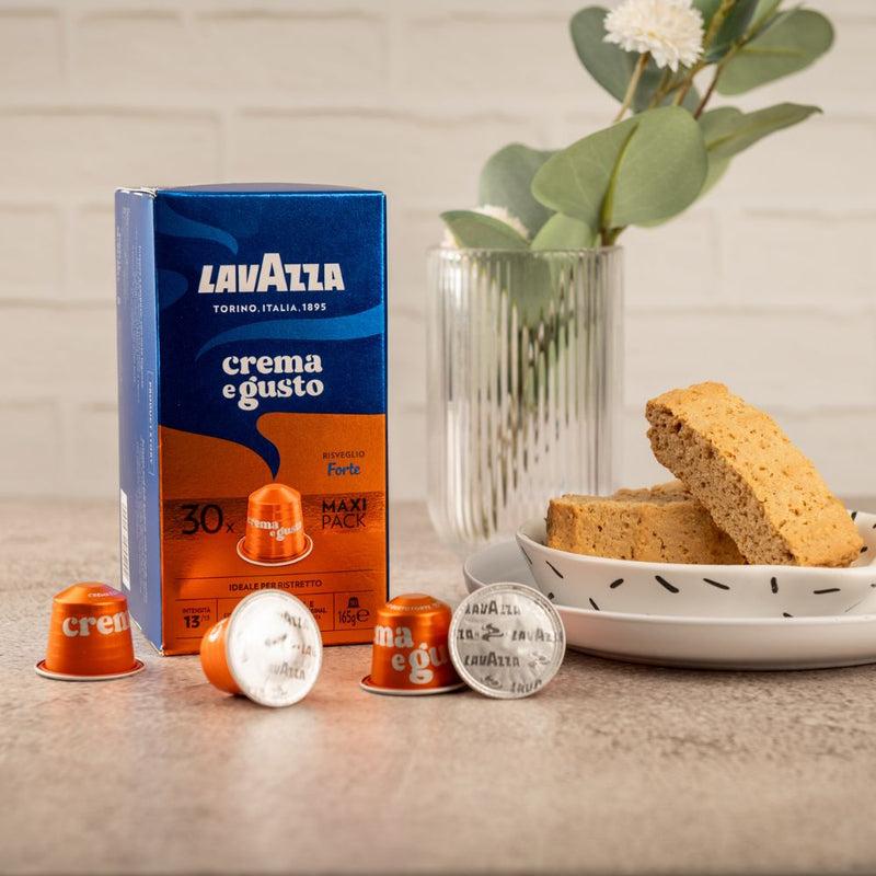 Lavazza Forte Maxi Pack – 30 Aluminium Nespresso compatible coffee capsules
