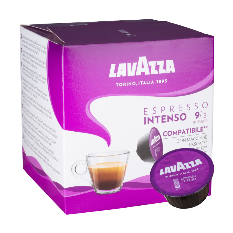 Lavazza Intenso - 16 Nescafe Dolce Gusto compatible coffee capsules