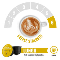 Gimoka Lungo - 16 Nescafe Dolce Gusto compatible coffee capsules